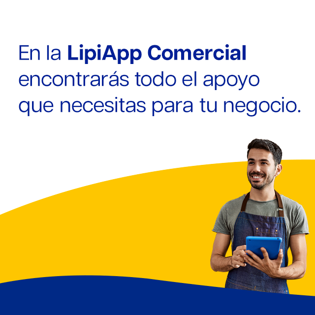 LipiApp comercial - header mobile